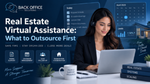 real estate virtual assistance for CRM, follow-up, listings, transactions, and admin support